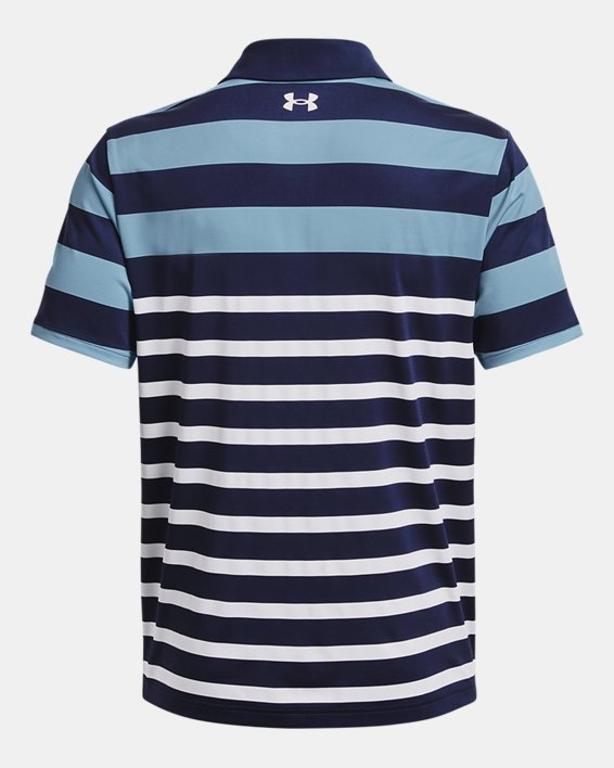 Men's UA Playoff 3.0 Stripe Polo in Blue image number 5